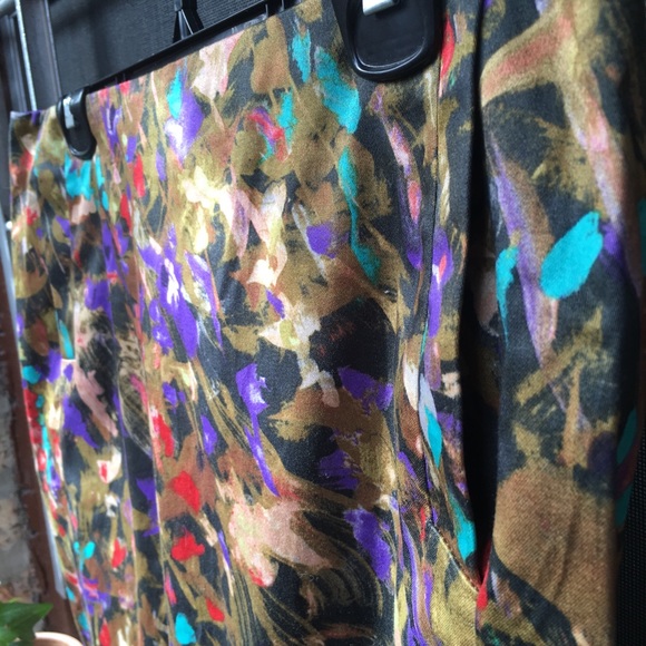 J. Crew Factory floral brushstroke stretch mini 8 - Picture 5 of 7